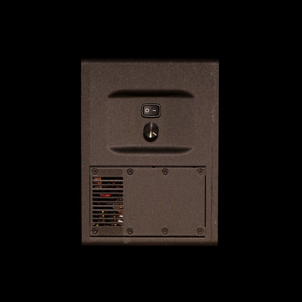 Guitar Support, rear control panel, isolated on black
