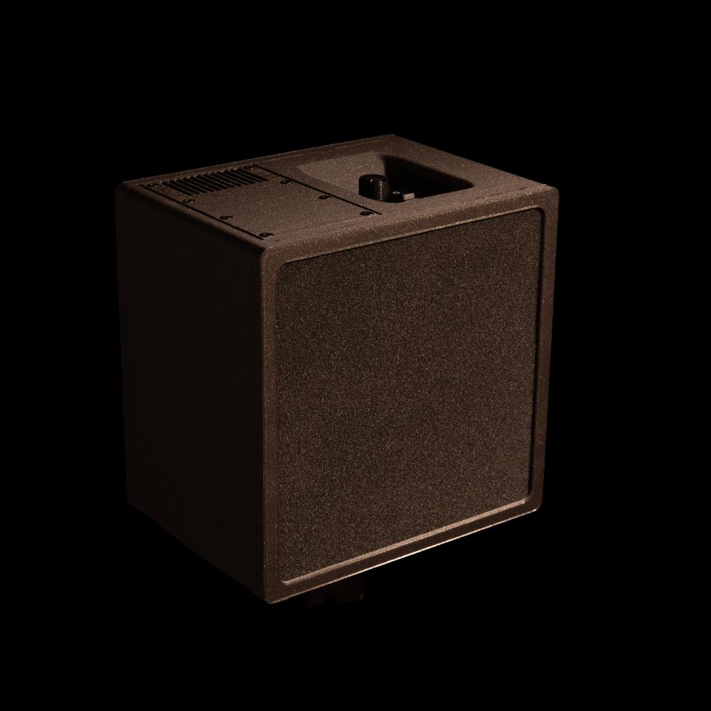 Guitar Support, front three-quarter view, isolated on black